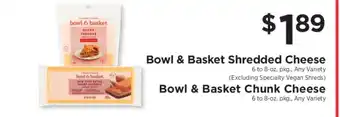 ShopRite Bowl & Basket Shredded Cheese offer