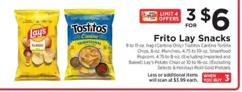 ShopRite Frito Lay Snacks offer