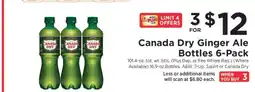 ShopRite Canada Dry Ginger Ale Bottles 6-Pack offer