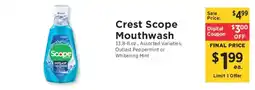 ShopRite Crest Scope Mouthwash offer