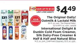 ShopRite The Original Oatly! Oatmilk & Lactaid Milk offer