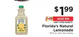 ShopRite Florida's Natural Lemonade offer