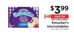 ShopRite Smucker's Uncrustables offer
