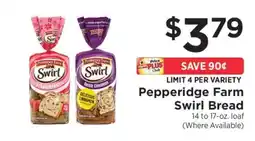 ShopRite Pepperidge Farm Swirl Bread offer