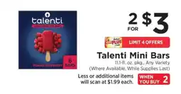 ShopRite Talenti Mini Bars offer