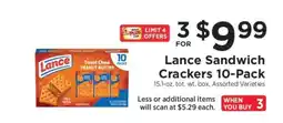 ShopRite Lance Sandwich Crackers 10-Pack offer