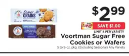 ShopRite Voortman Sugar Free Cookies or Wafers offer