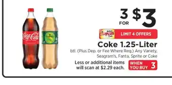 ShopRite Coke 1.25-Liter offer