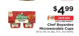 ShopRite Chef Boyardee Microwavable Cups offer