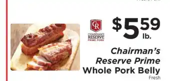 ShopRite Chairman's Reserve Prime Whole Pork Belly offer