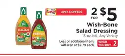ShopRite Wish-Bone Salad Dressing offer