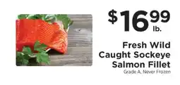 ShopRite Fresh Wild Caught Sockeye Salmon Fillet offer