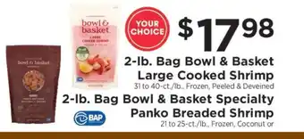 ShopRite Bowl & Basket Shrimp offer