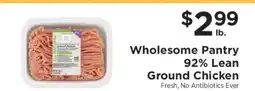 ShopRite Wholesome Pantry 92% Lean Ground Chicken offer