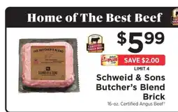 ShopRite Schweid & Sons Butcher’s Blend Brick offer