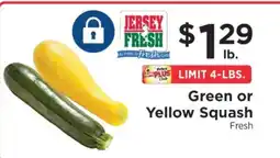ShopRite Green or Yellow Squash offer