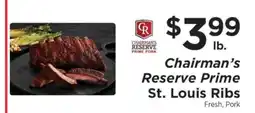 ShopRite Chairman's Reserve Prime St. Louis Ribs offer