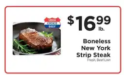 ShopRite Boneless New York Strip Steak offer
