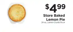 ShopRite Store Baked Lemon Pie offer