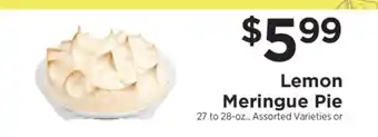 ShopRite Lemon Meringue Pie offer
