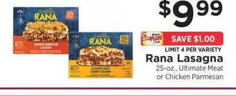 ShopRite Rana Lasagna offer