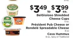 ShopRite BelGioioso Shredded Cheese Cups offer