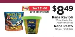ShopRite Rana Ravioli / Rana Pesto offer