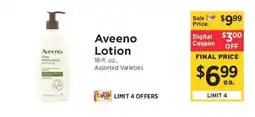 ShopRite Aveeno Lotion offer