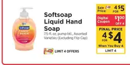 ShopRite Softsoap Liquid Hand Soap offer