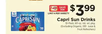 ShopRite Capri Sun Drinks offer