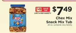 ShopRite Chex Mix Snack Mix Tub offer