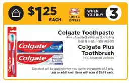 ShopRite Colgate Toothpaste & Toothbrush offer