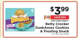 ShopRite Betty Crocker DunkAroos Cookies & Frosting Snack offer