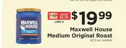 ShopRite Maxwell House Medium Original Roast offer