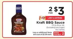 ShopRite Kraft BBQ Sauce offer