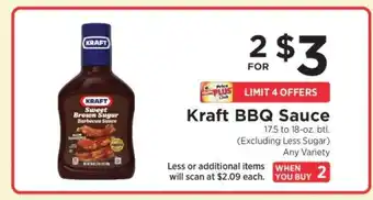 ShopRite Kraft BBQ Sauce offer