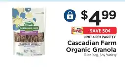 ShopRite Cascadian Farm Organic Granola offer