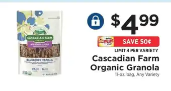 ShopRite Cascadian Farm Organic Granola offer