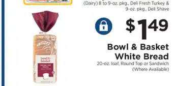 ShopRite Bowl & Basket White Bread offer