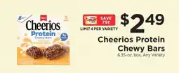 ShopRite Cheerios Protein Chewy Bars offer