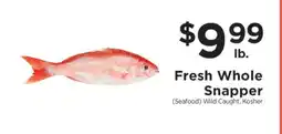 ShopRite Fresh Whole Snapper offer