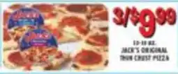 Miners County Market Jack's original thin crust pizza offer