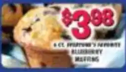 Miners County Market Everyone's Favorite Blueberry Muffin offer