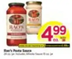 Tops Rao's Pasta Sauce offer