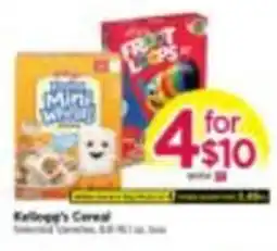 Tops Kellogg's Cereal offer