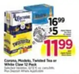 Tops Corona, Modelo, Twisted Tea or White Claw 12 Pack offer