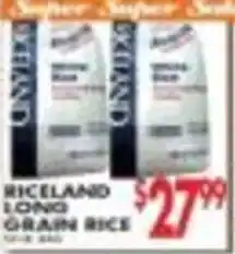 Pioneer Supermarkets Riceland long grain rice offer