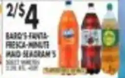 Pioneer Supermarkets Baro's Fanta-Fresca-Minute Maid Seagram's offer