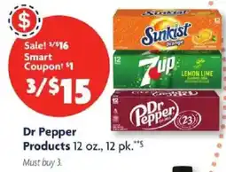 Family Dollar Dr Pepper Products offer