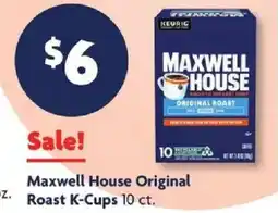Family Dollar Maxwell House Original Roast K-Cups offer